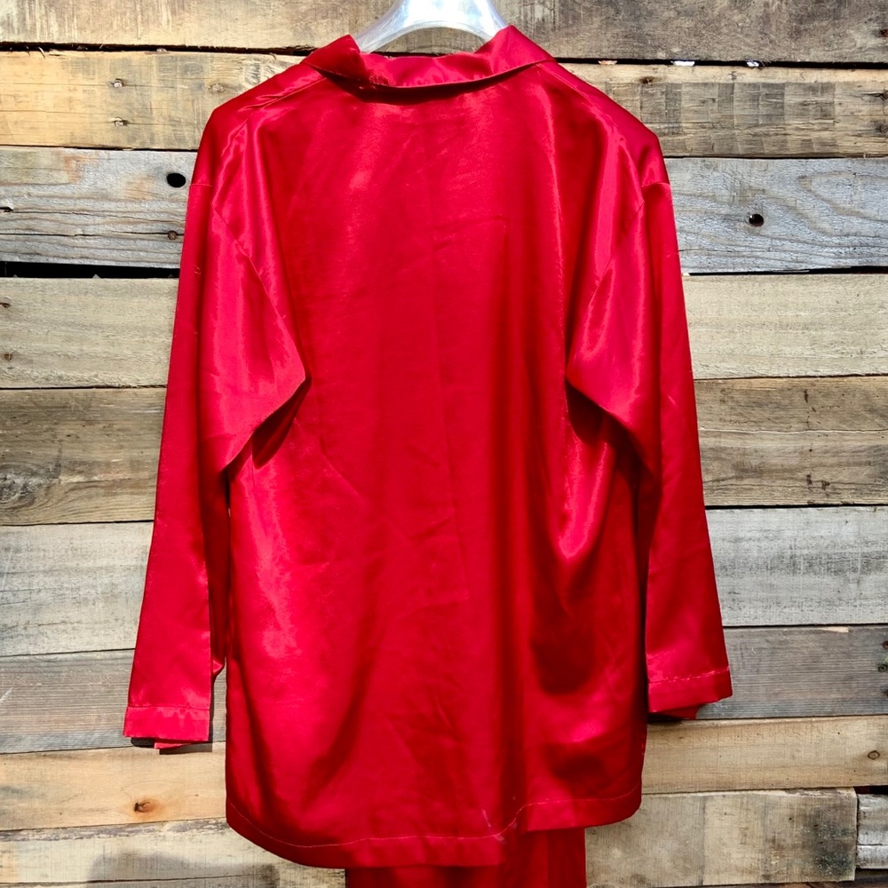 🌻Victoria's Secret Red Satin Pajama Set sz Small - Picture 10 of 14